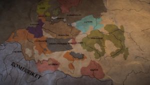 stillbilde - rex barbaricum - folkevandring - kart over europa